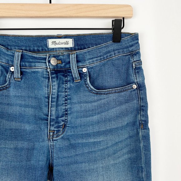 Blogger Favorite Madewell Cali Demi-Boot Jeans Fleetwood Wash Raw-Hem Cropped 28 - Picture 6 of 16